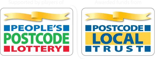 Supported by players of people's postcode lottery. Awarded funds from postcode local trust